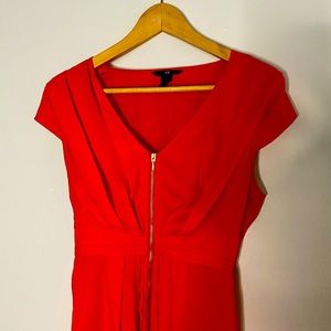 H&M front zip dress
